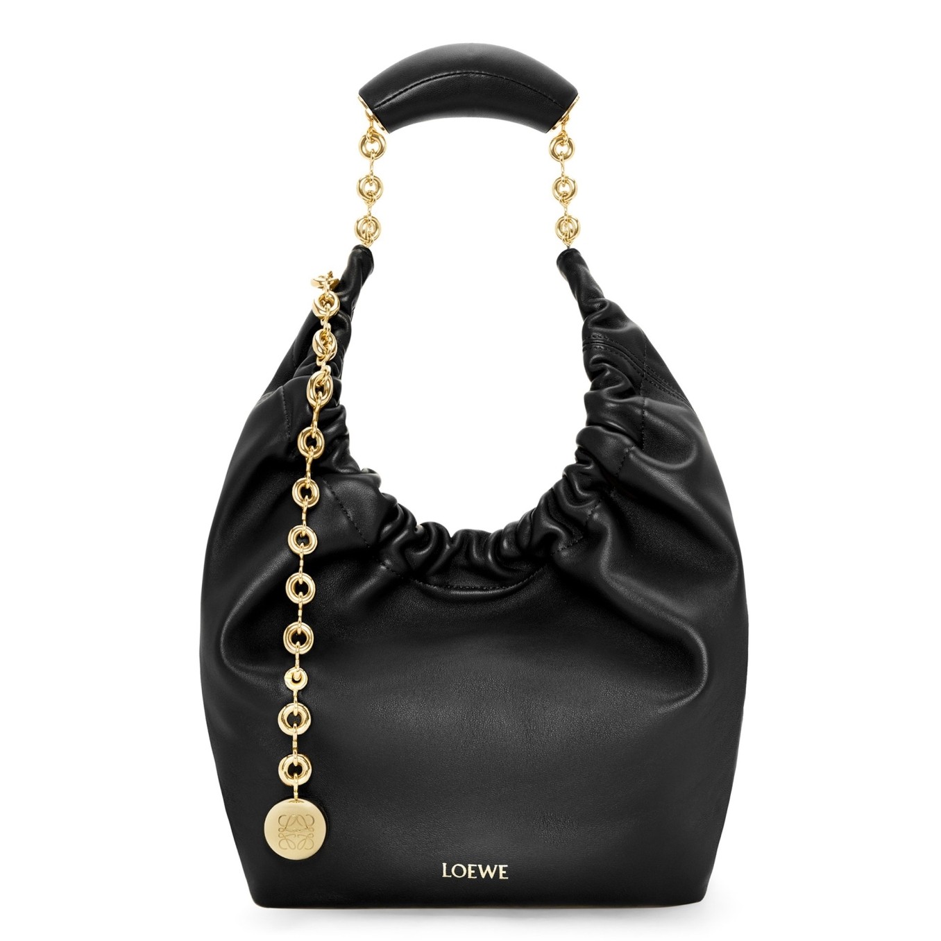 L0ew* small squeeze bag in black nappa lambskin