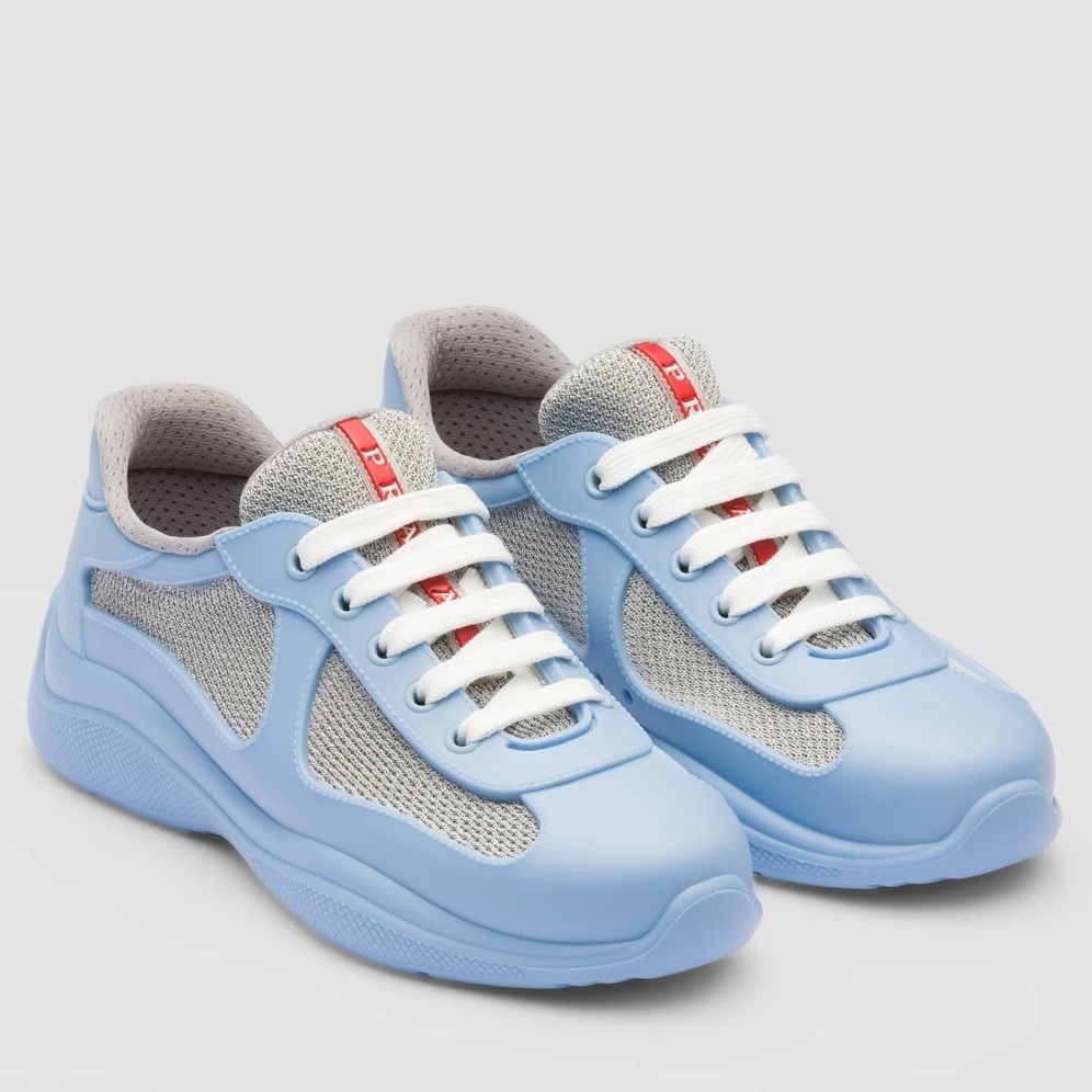 Pra*a america''s cup sneakers in blue rubber and bike fabric