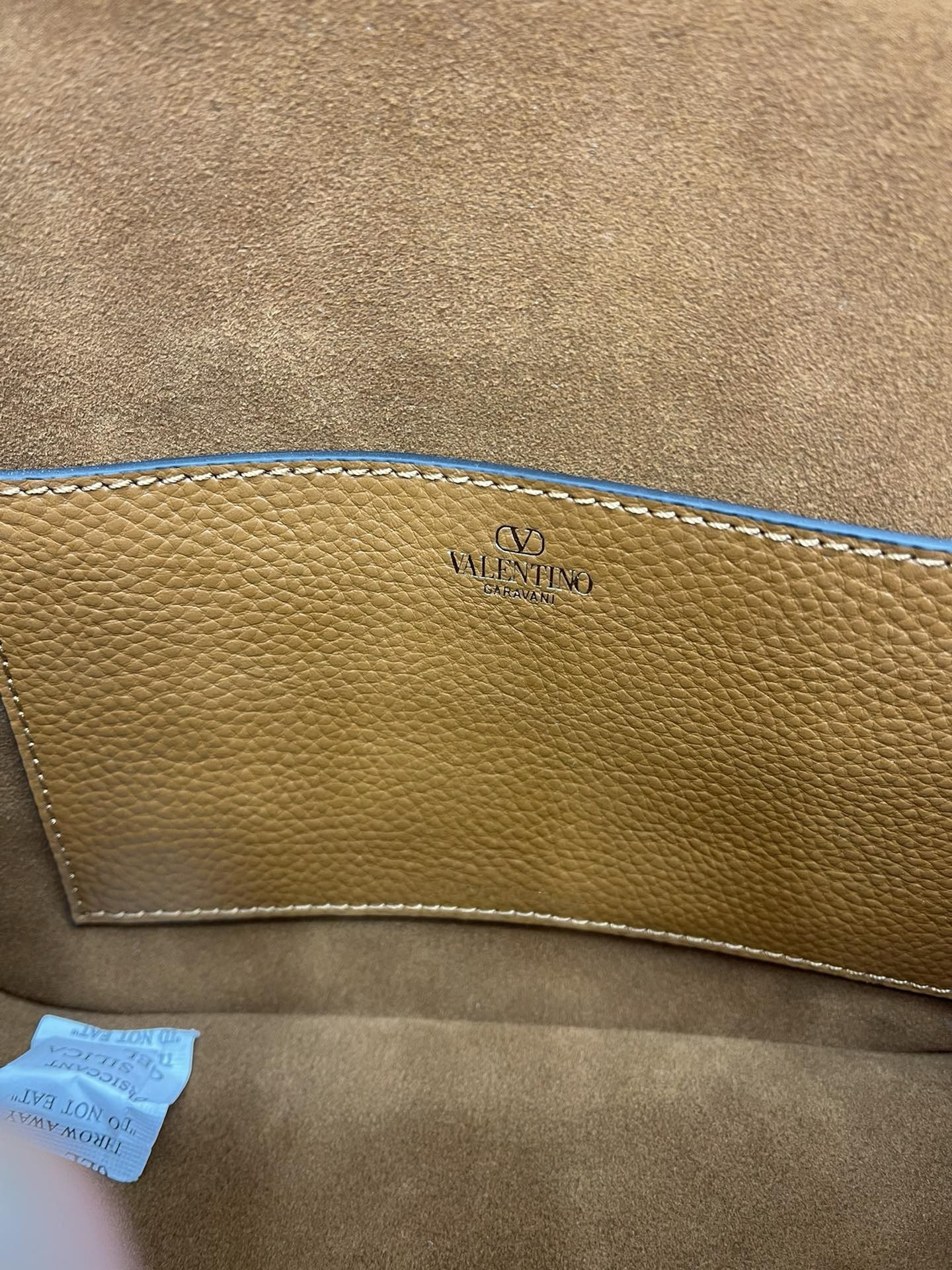 Va1e*ntin0 alltime shoulder bag in brown grained leather