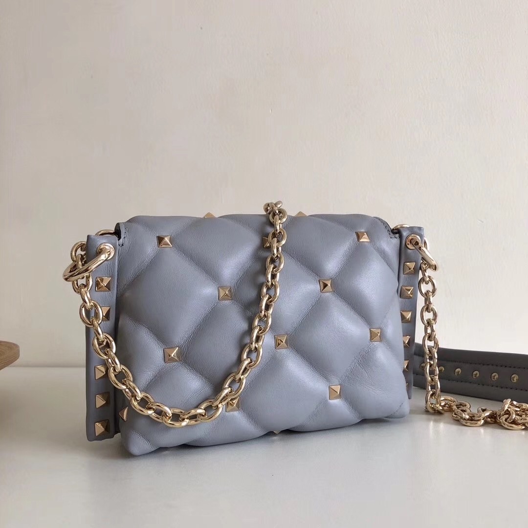 Va1e*ntin0 mini candystud crossbody bag in pale blue lambskin