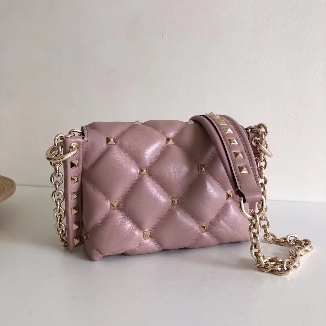 Va1e*ntin0 mini candystud crossbody bag in poudre lambskin