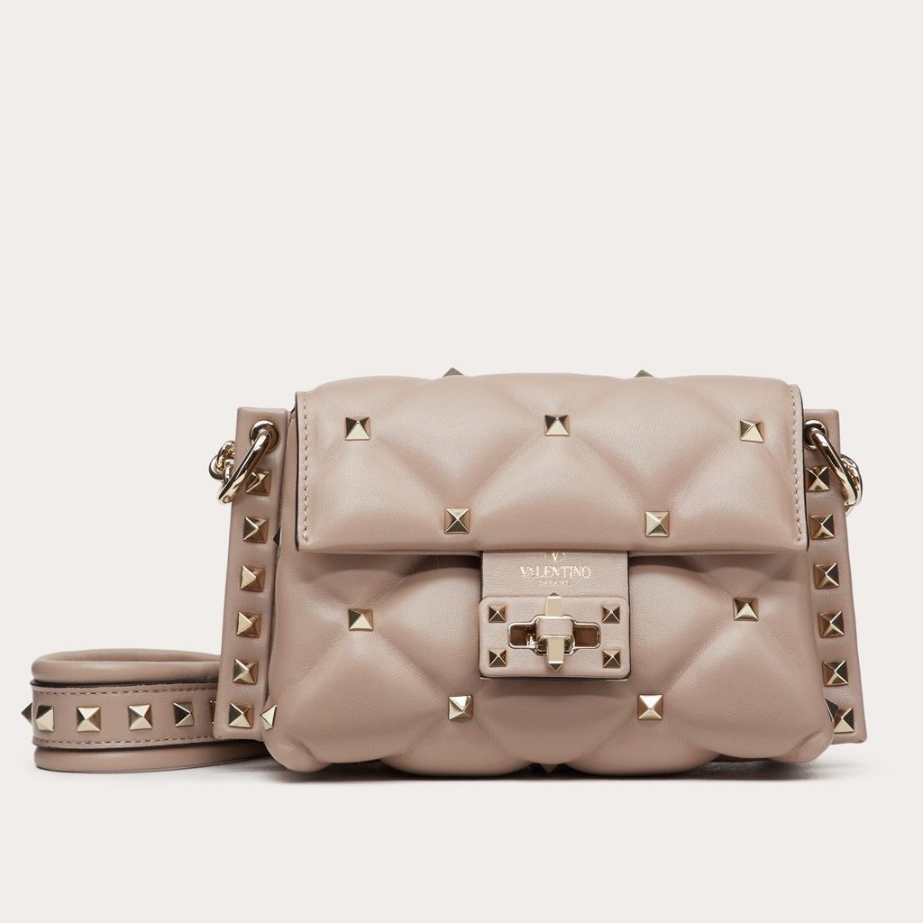 Va1e*ntin0 mini candystud crossbody bag in poudre lambskin