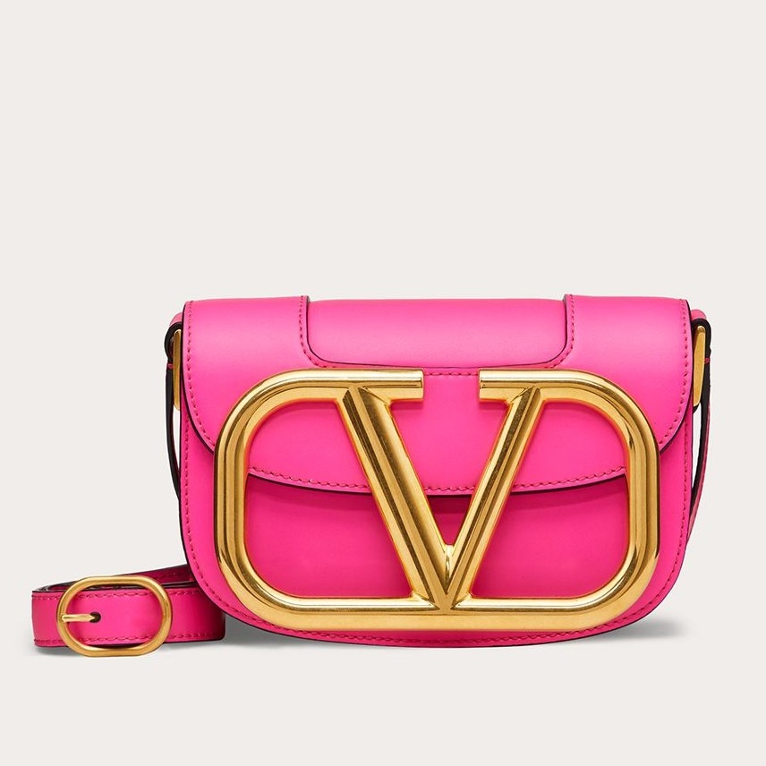 Va1e*ntin0 small s*pervee crossbody bag in azalea leather