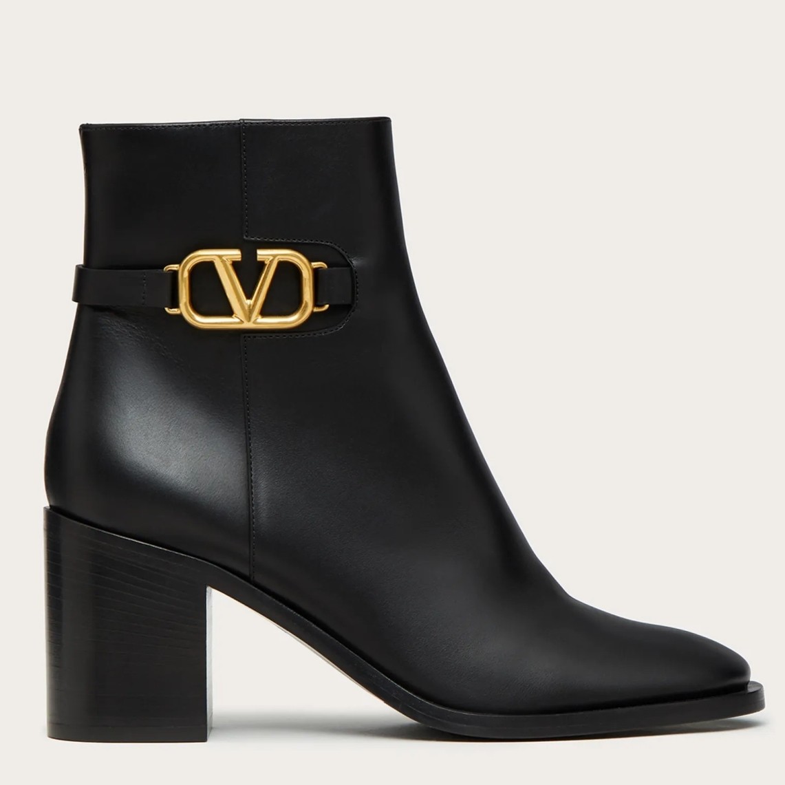 Va1e*ntin0 vlogo ankle boots 75mm in black leather