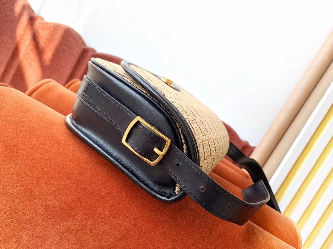 Sa**t Lau*nt monogram all over medium satchel in canvas