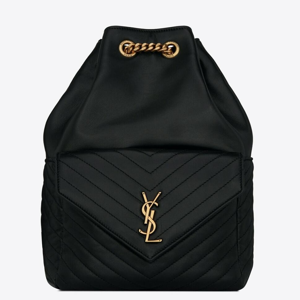 Sa**t Lau*nt joe backpack in black lambskin