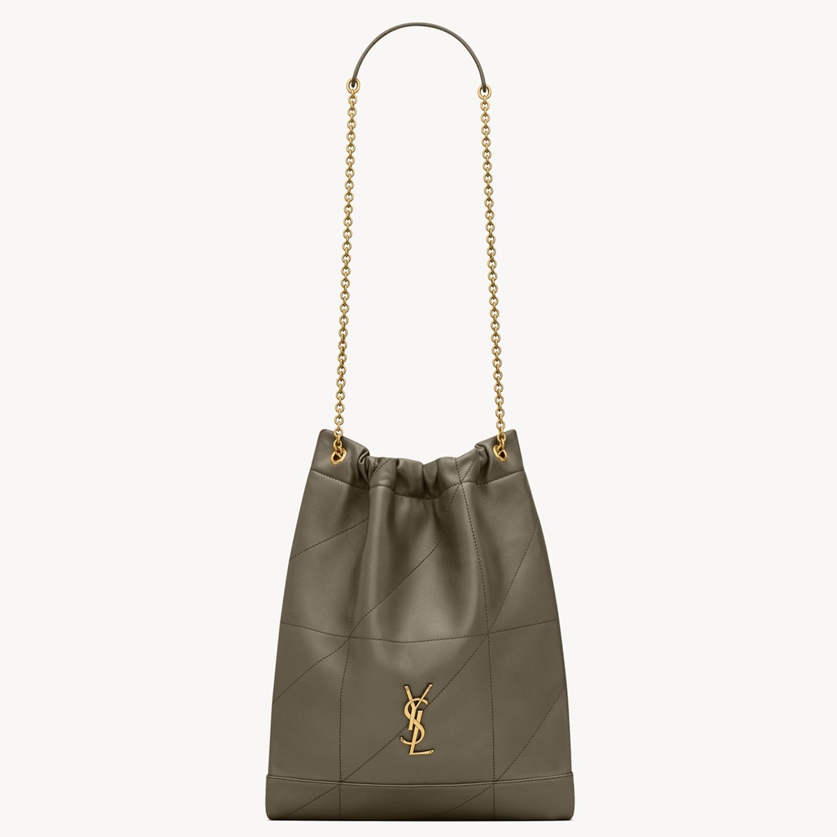 Sa**t Lau*nt jamie 4.3 pochon bag in khaki green lambskin