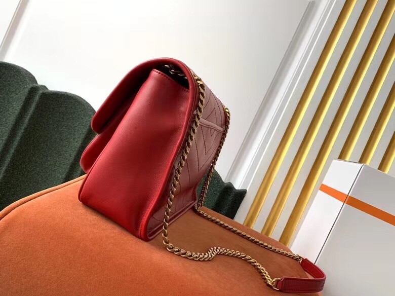 Sa**t Lau*nt niki medium bag in red lambskin