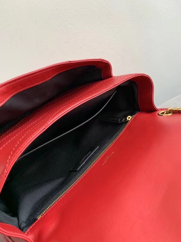 Sa**t Lau*nt niki medium bag in red lambskin
