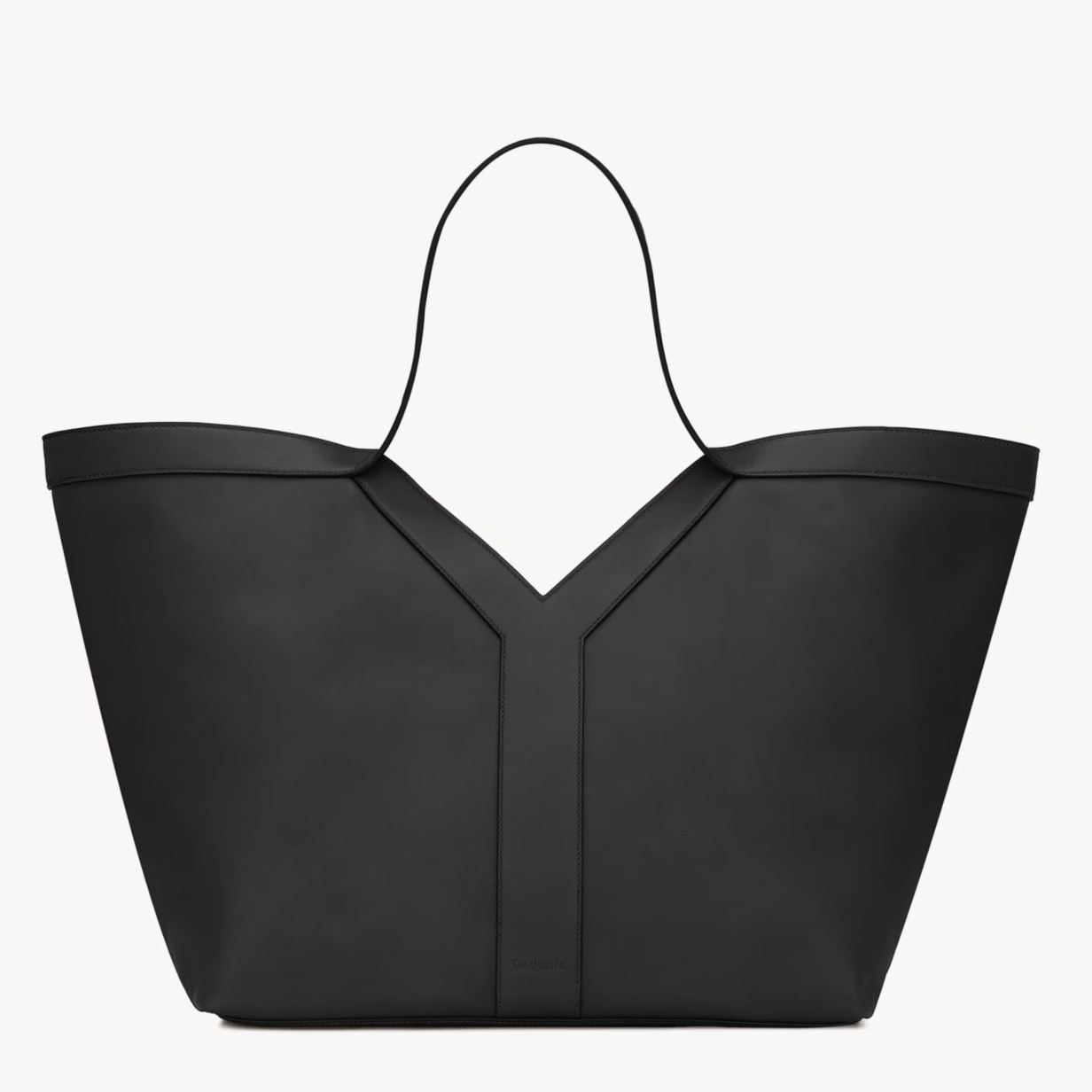 Sa**t Lau*nt y tote bag in black calfskin